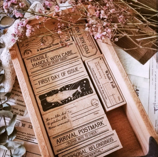 A Message from the Sea Wooden Stamps Series