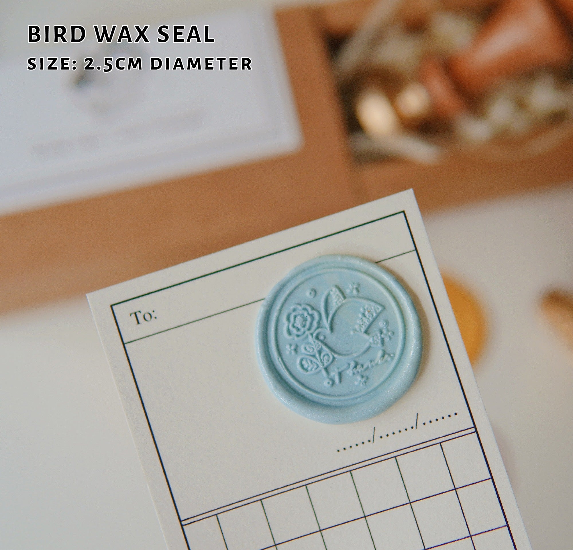 Wax seal - Cotton Bird