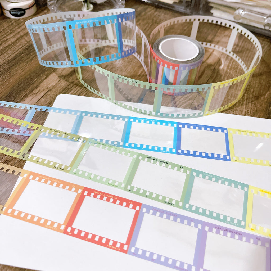 Orange Portia Masking Tape: Rainbow Film Strip