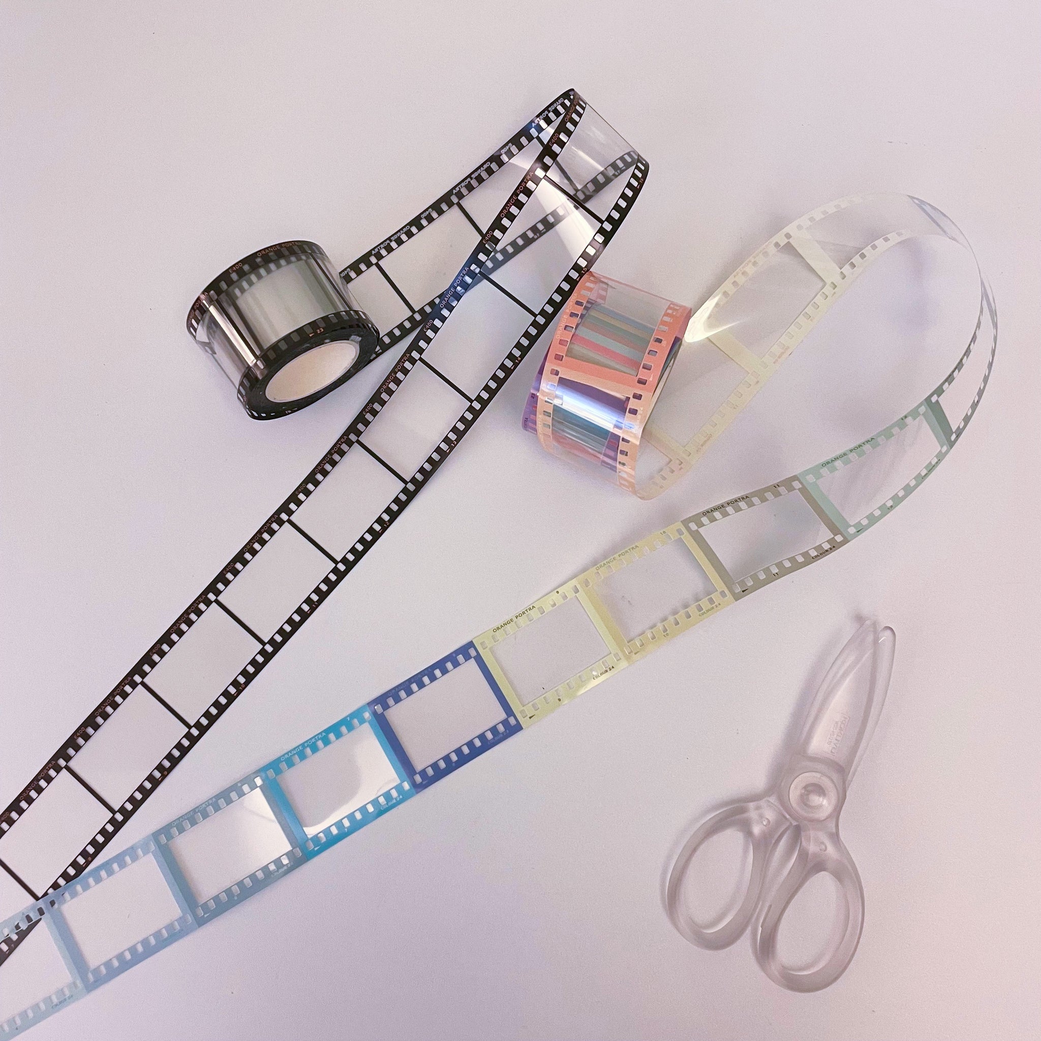 Orange Portia Masking Tape: Rainbow Film Strip