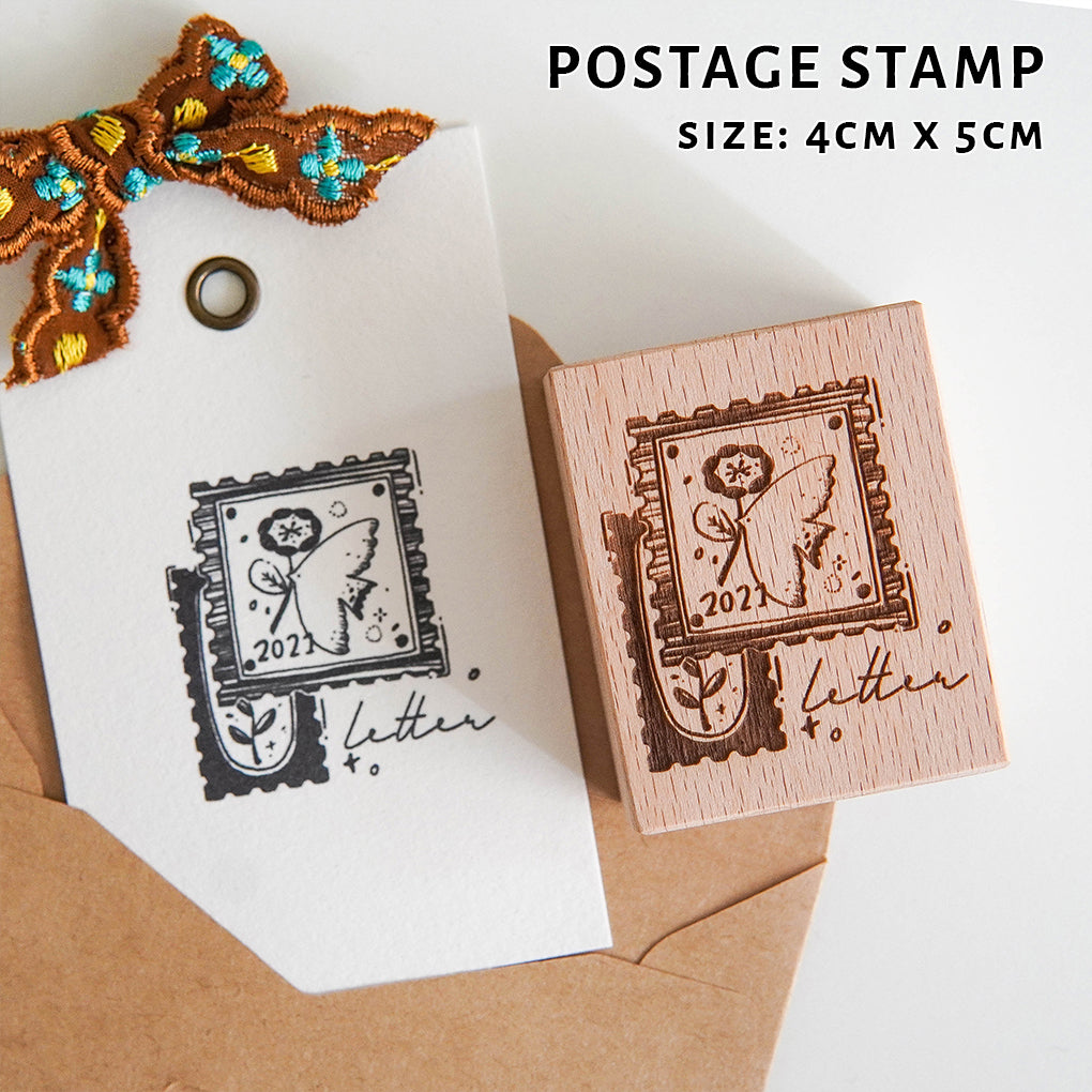 Orange Studio Rubber Stamp: Spring Letter
