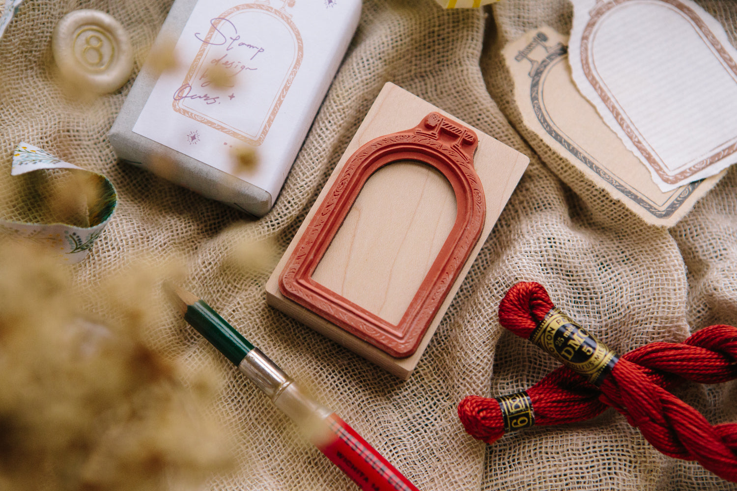 OURS Rubber Stamp: Window Embroidery Hoop