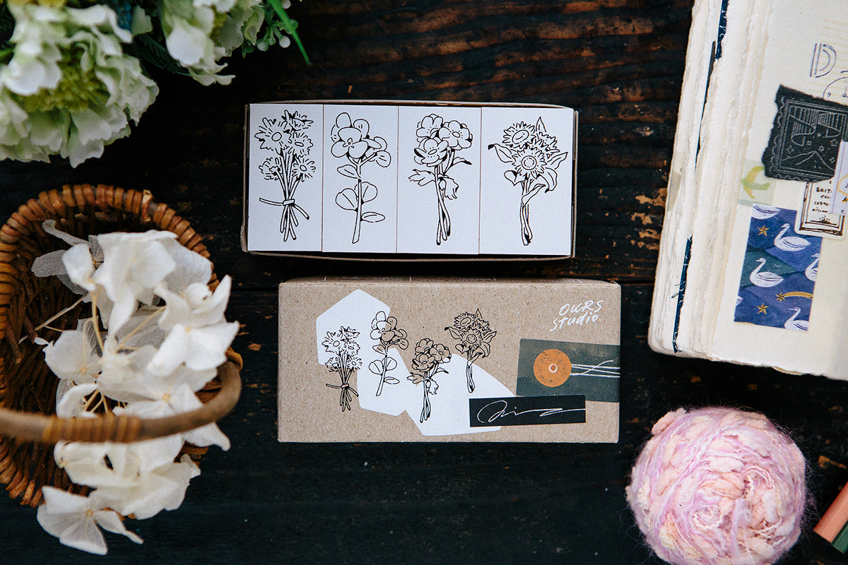 OURS Rubber Stamp: Flower Bouquet