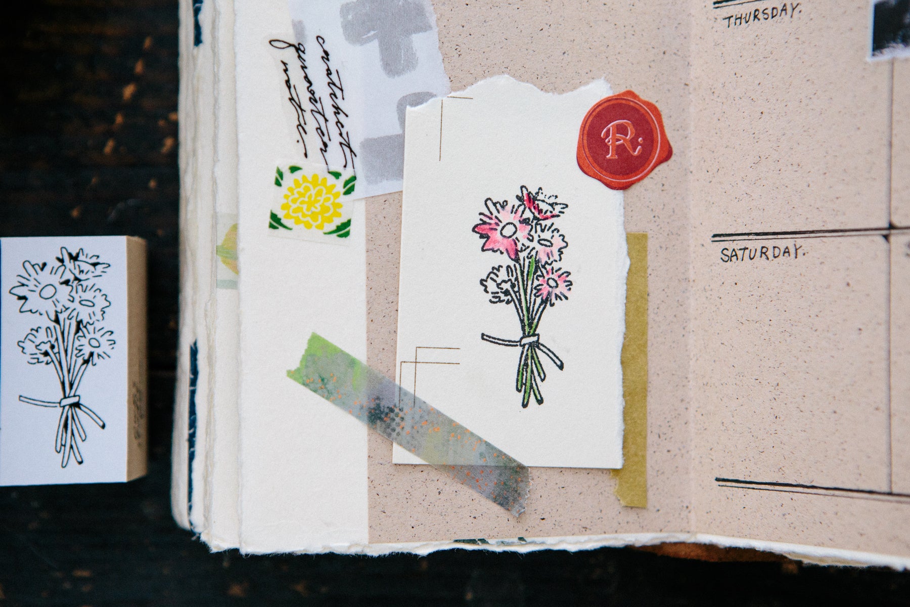 OURS Rubber Stamp: Flower Bouquet