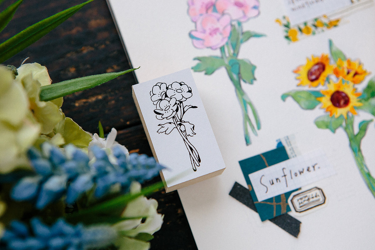 OURS Rubber Stamp: Flower Bouquet