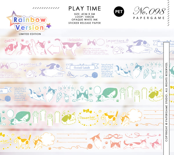 Frolicking Cats Series Tape Samples