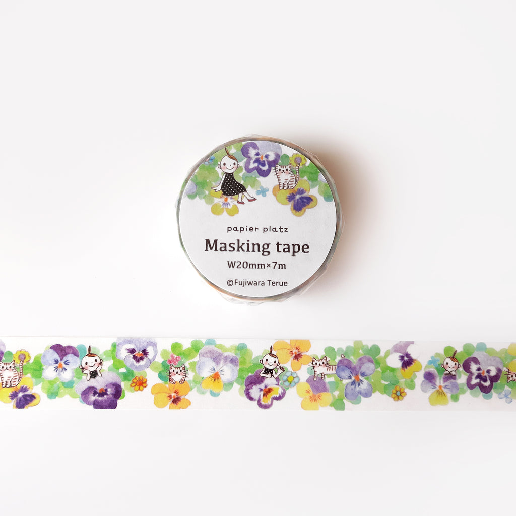 Papier Platz Washi Tape: Pansy