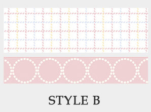 Dots and Checkers Pattern Washi Tape
