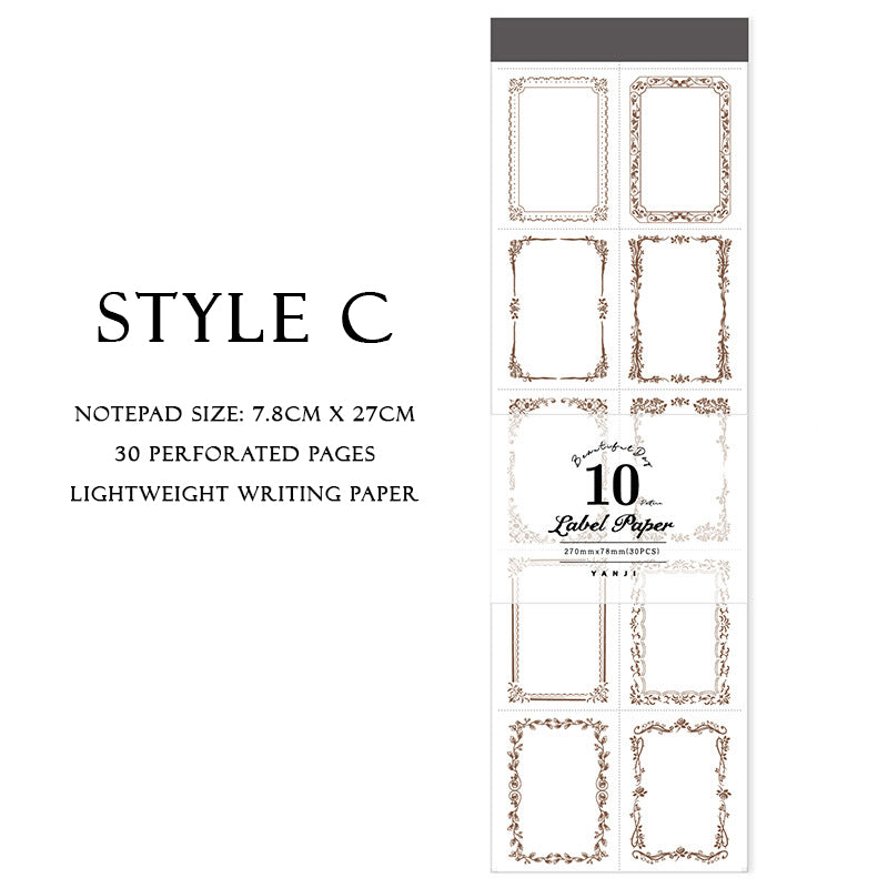 Perforated Mini Frames Paper Pad – Papergame