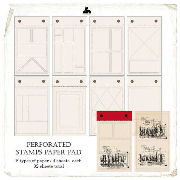 Cheeserabbit Studio: Perforated Stamps Paper Pad