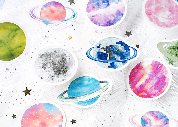 Planets Box Sticker Set