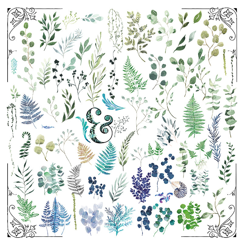 Leaves and Foliage Translucent Stickers Pack