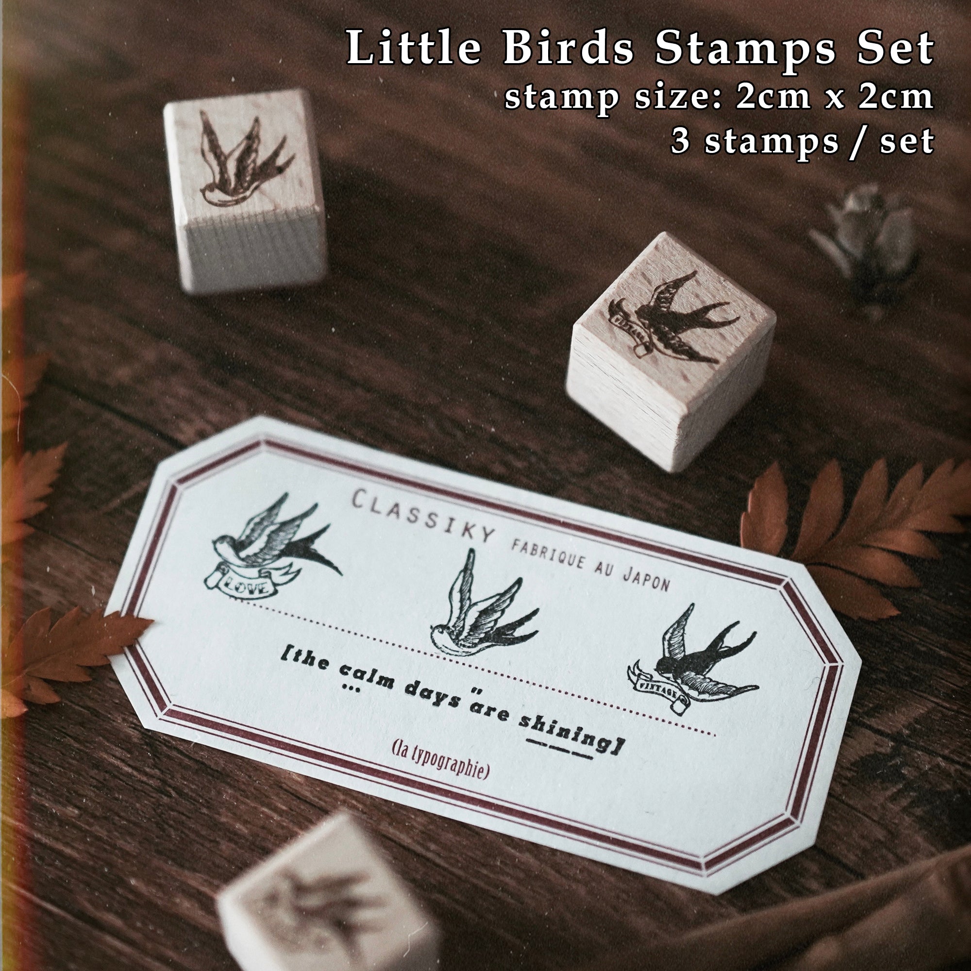 Prologue Studio Stamps Set: 3 Little Birds