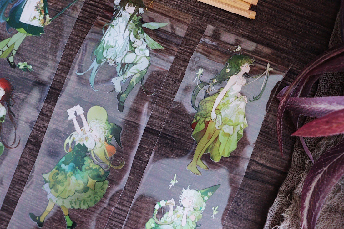 Pure Boyfriend Studio: Forest Green Fairies Masking Tape