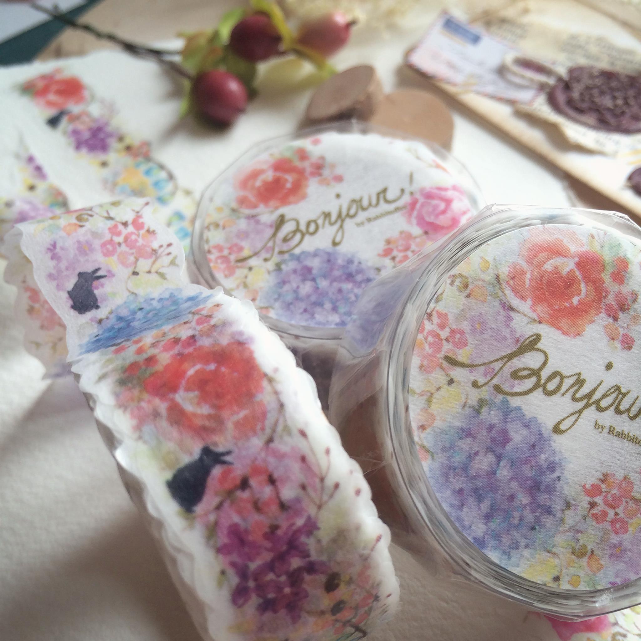 Rabbitoffee Washi Tape: Bonjour