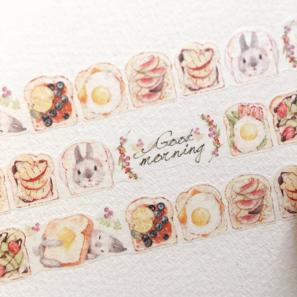 Rabbitoffee Washi Tape: Toast Toast
