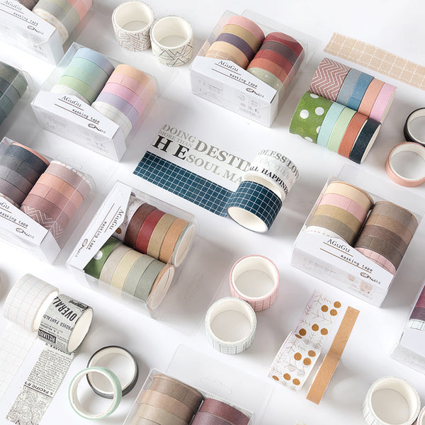 Assorted Colors Washi Tape Set