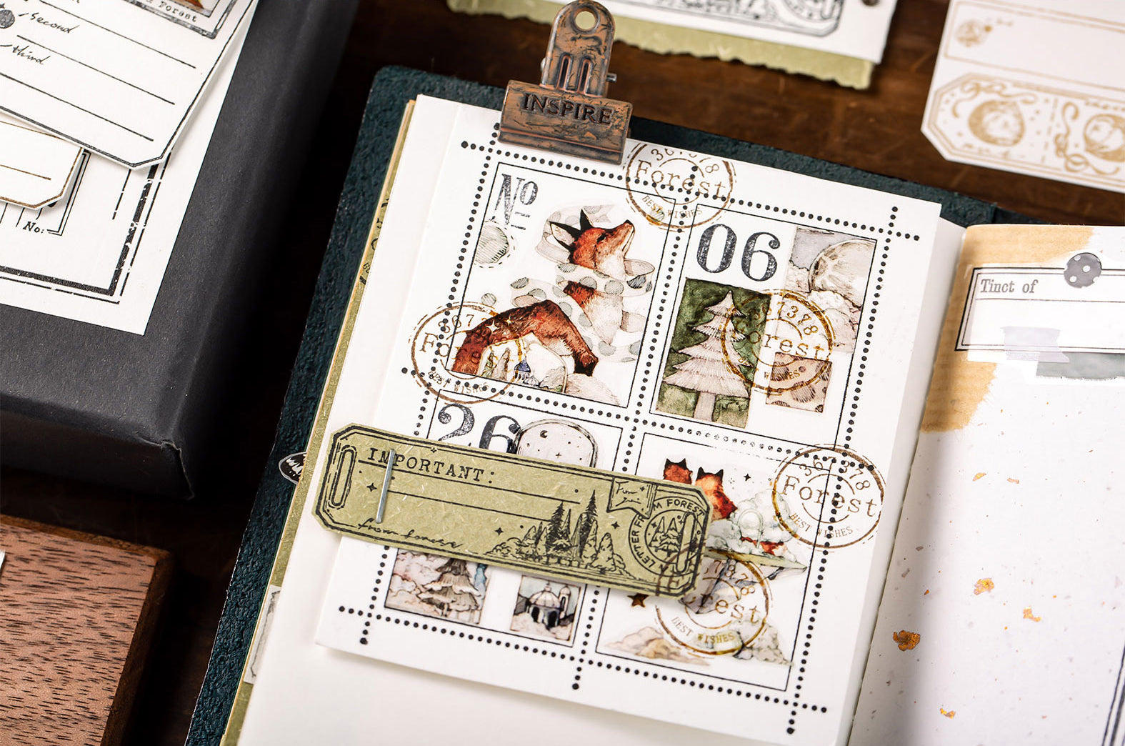 Reco Studio Polymer Stamp: Forest Memo