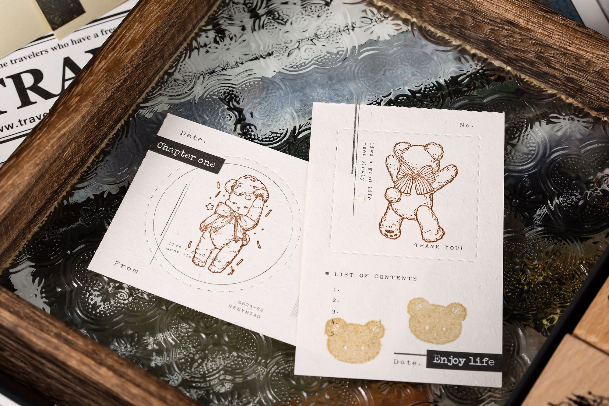 Reco Studio Polymer Stamp: Vintage Bears