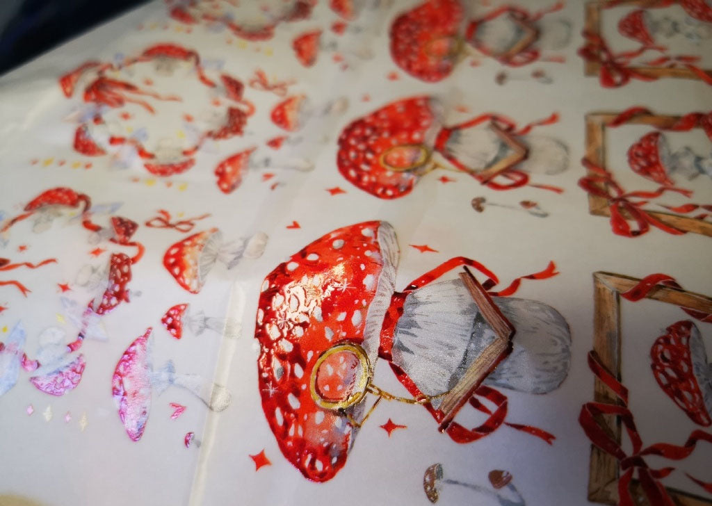 Red Mushrooms Masking Tape