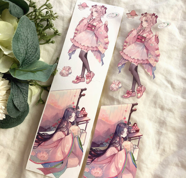 Yimu Studio Masking Tape: Sakura Girls