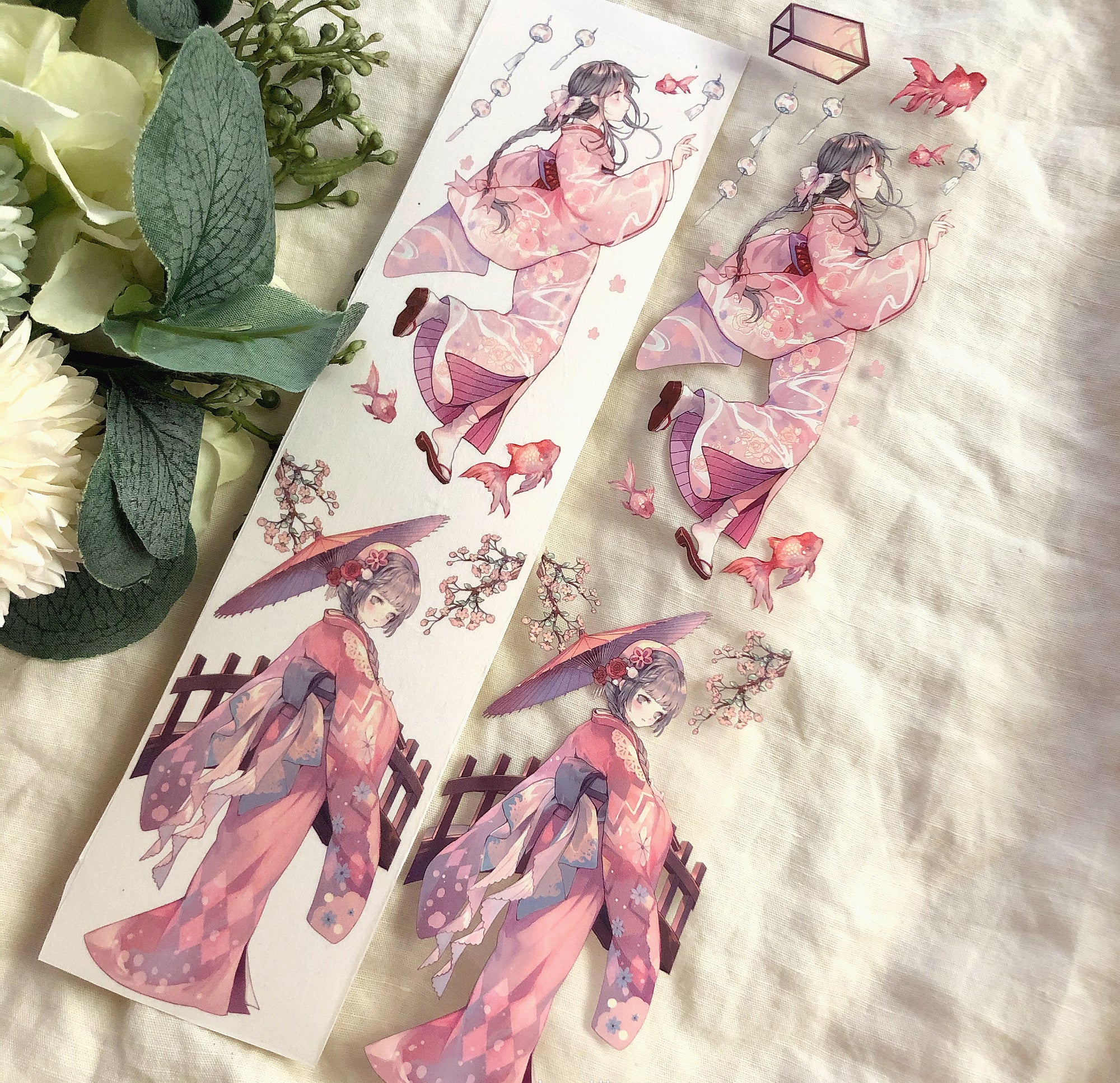 Yimu Studio Masking Tape: Sakura Girls