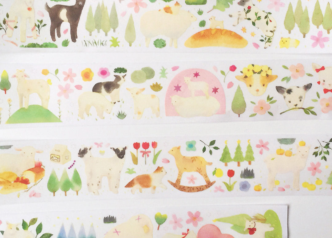 KY Studio Masking Tape: Sakura & Sheep