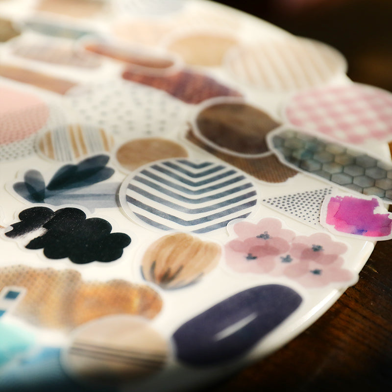 Cheeserabbit Studio: Shapes and Patterns Translucent Stickers Pack ...