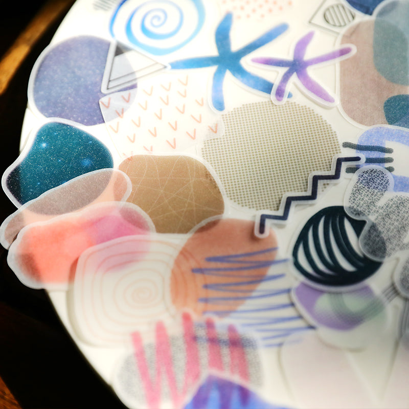 Cheeserabbit Studio: Shapes and Patterns Translucent Stickers Pack ...