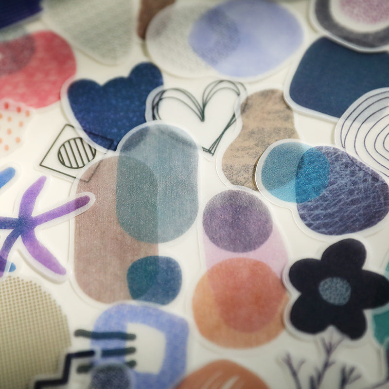 Cheeserabbit Studio: Shapes and Patterns Translucent Stickers Pack ...