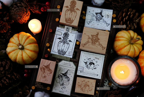 Shuxxxia Original Design: Halloween Stamps Set