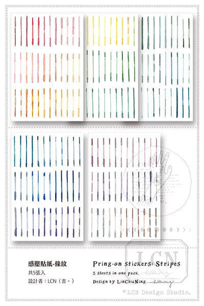 LCN Design Studio: Dots and Stripes Print On Stickers