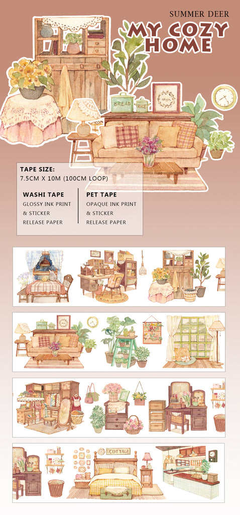 Summer Deer Tape Sample: My Cozy Home