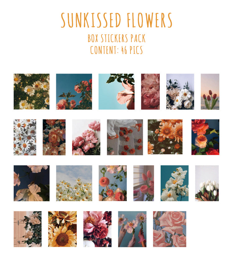 Sunkissed Flowers Box Sticker Set