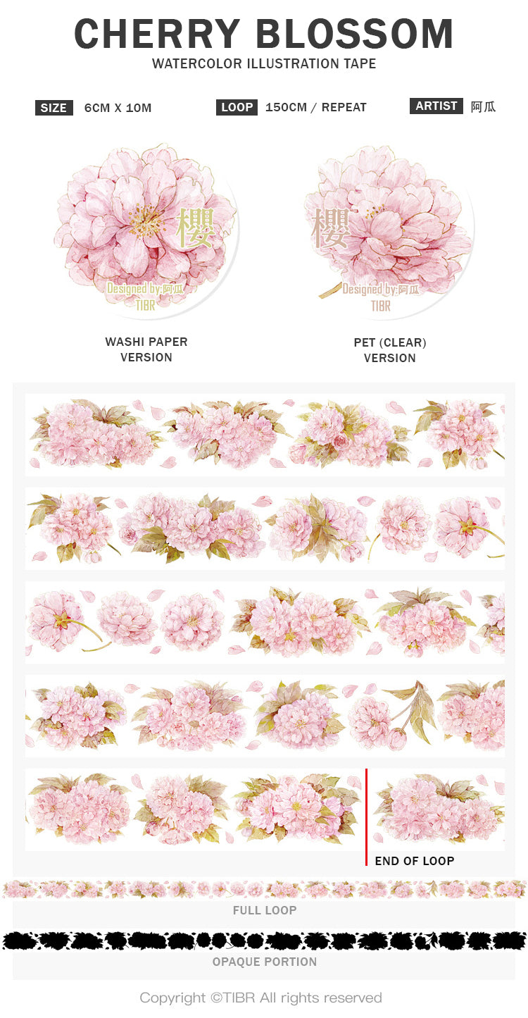 TIBR Masking Tape: Cherry Blossom