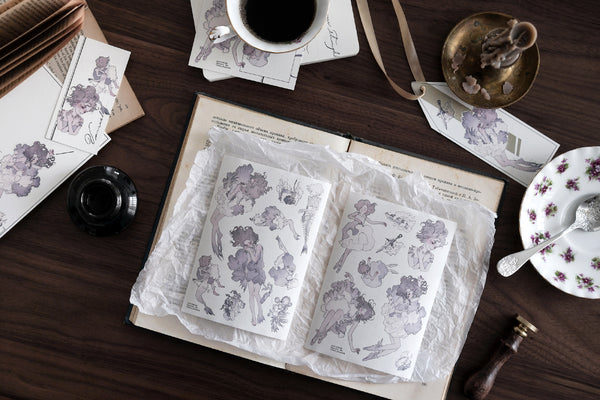 Talkness Studio Sticker Sheet: Dreams and Sea Foam