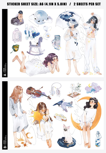Talkness Studio Sticker Sheet: Sun and Rain