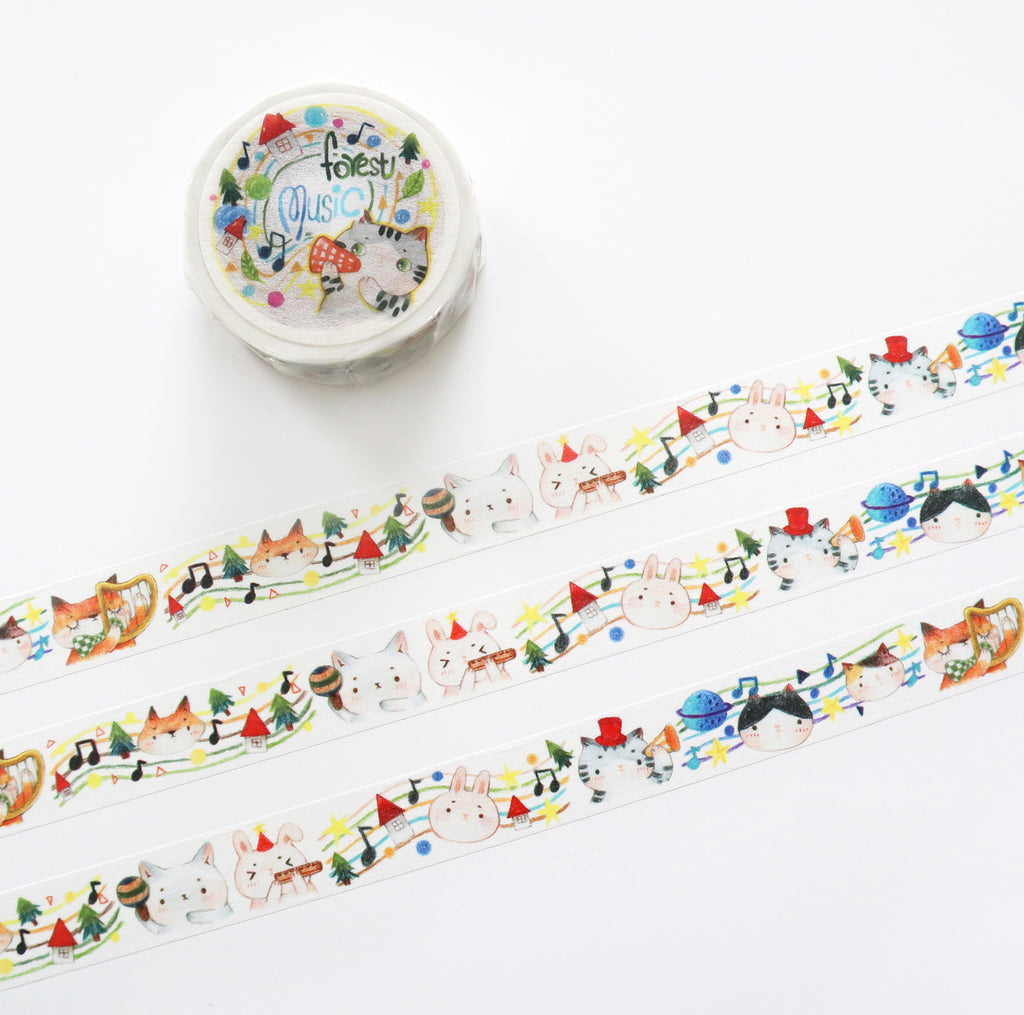 Tang Yuan Washi Tape: Forest Music