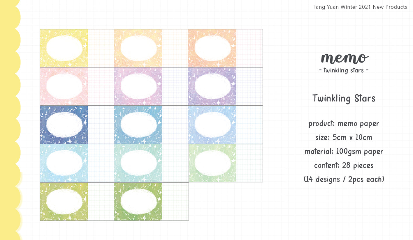 Tang Yuan Memo Paper: Fruit Labels Series
