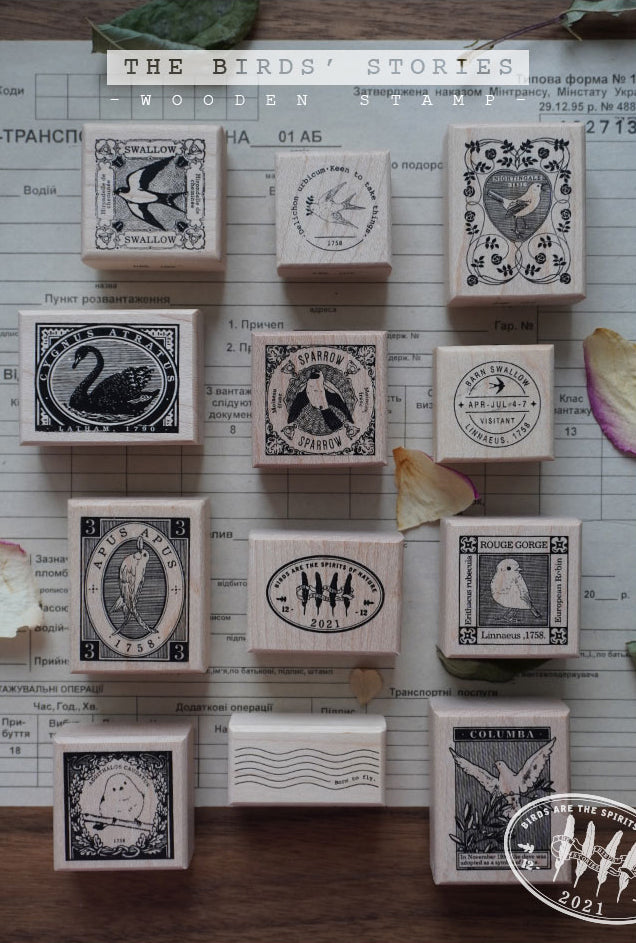 JoyYou Wooden Stamp: The Birds Stories