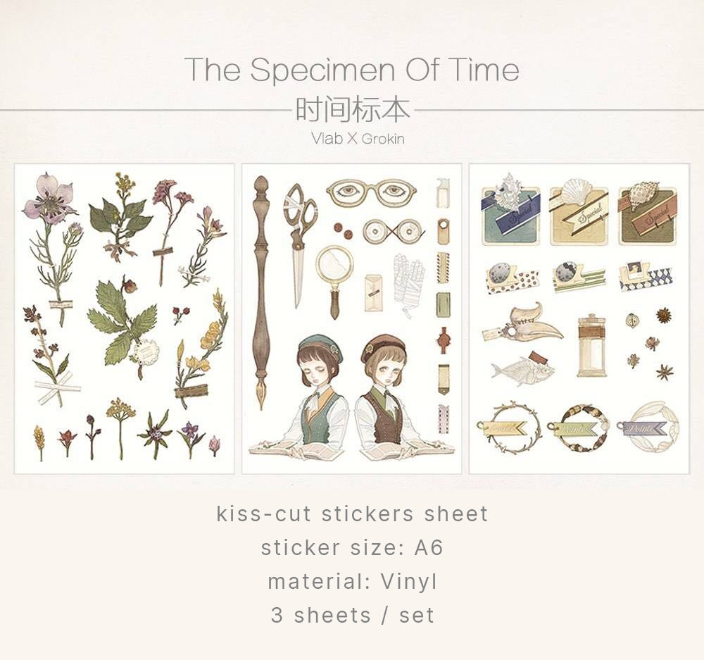 Vlab Stickers Sheet: The Specimen of Time