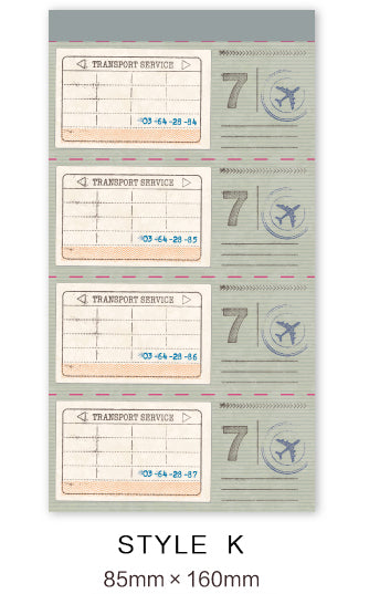 Vintage Tickets Paper Pad D