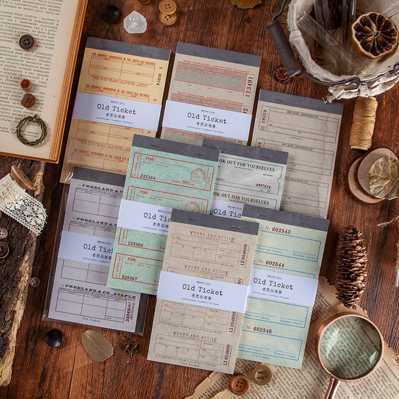 Vintage Tickets Paper Pad E