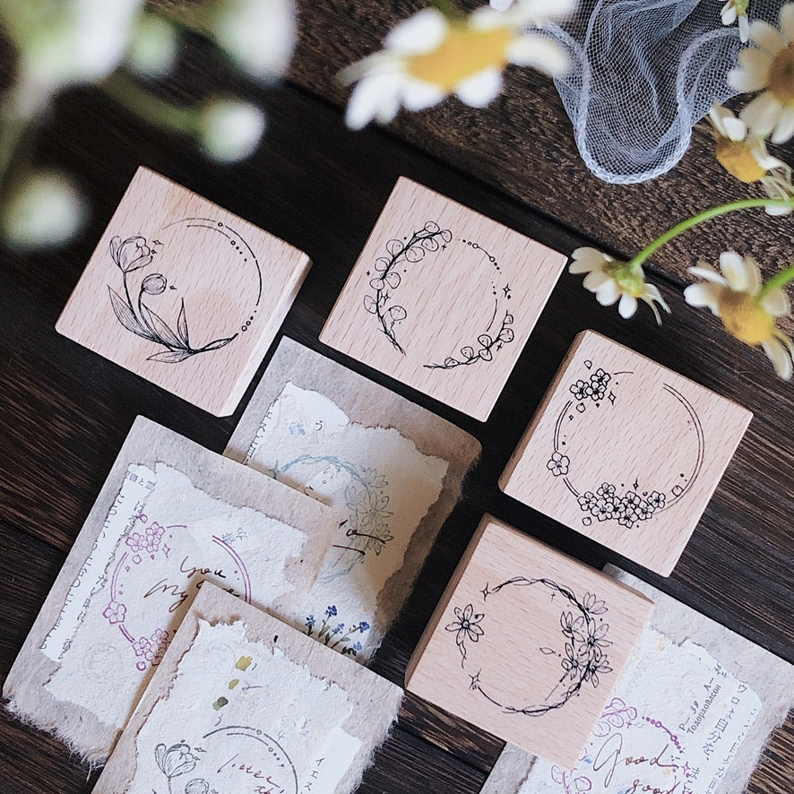 Flower Wreaths Stamp
