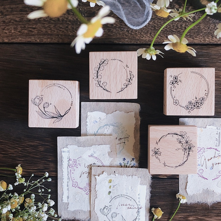Flower Wreaths Stamp