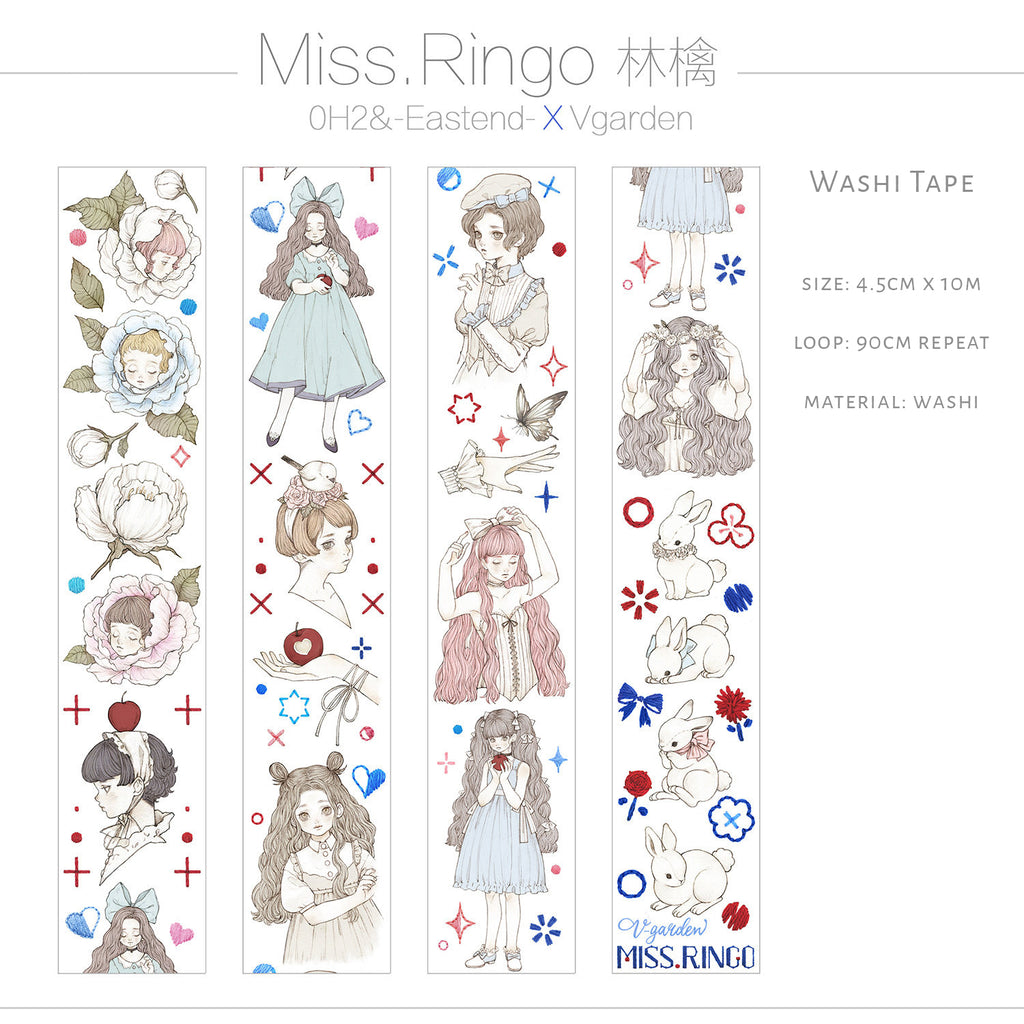 VGarden Washi Tape: Miss Ringo