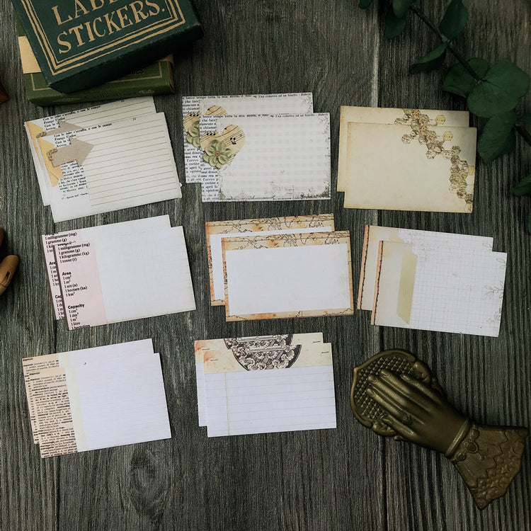 Notes Style Cards Vintage Style Note Cards – Papergame