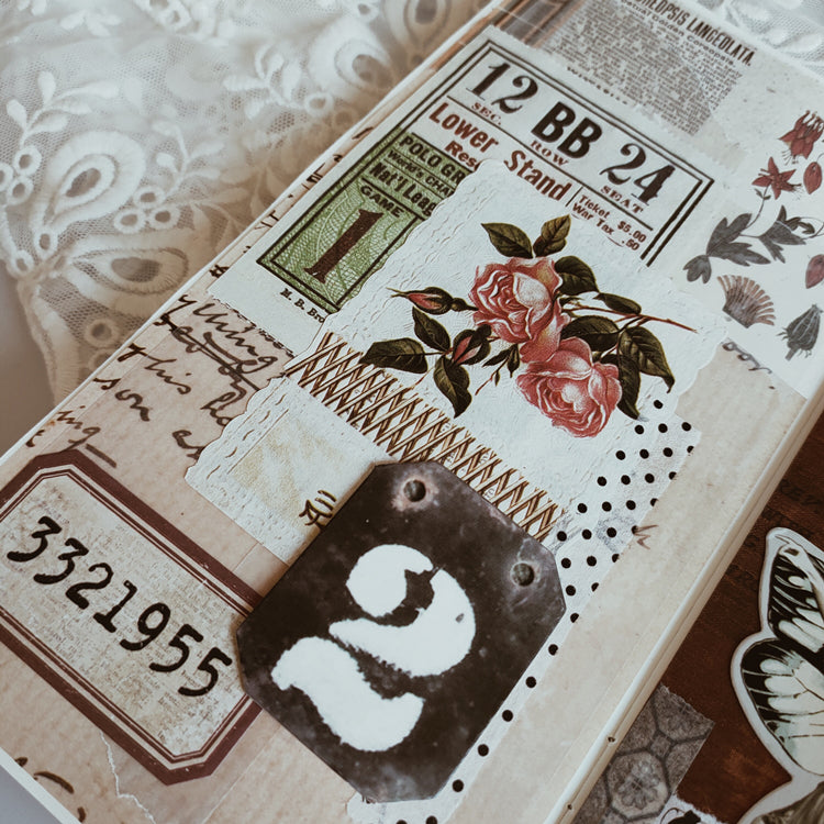 Vintage Number Labels and Tags Stickers