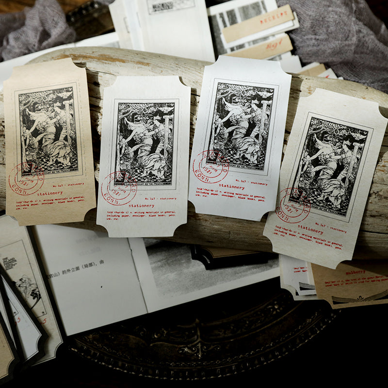 Milk Tea Series Assorted Paper Journaling Cards: Set A