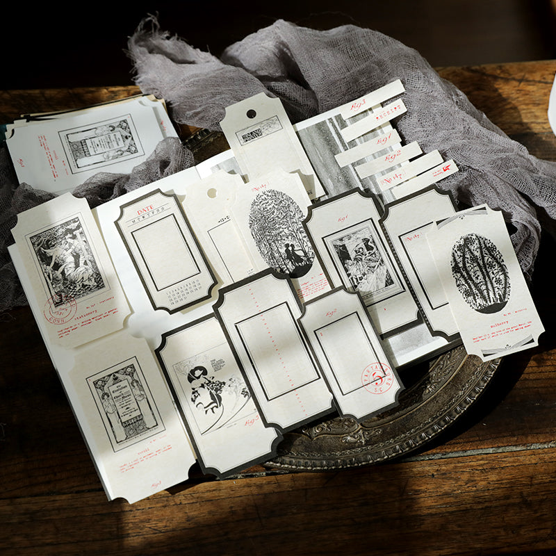 Milk Tea Series Assorted Paper Journaling Cards: Set A